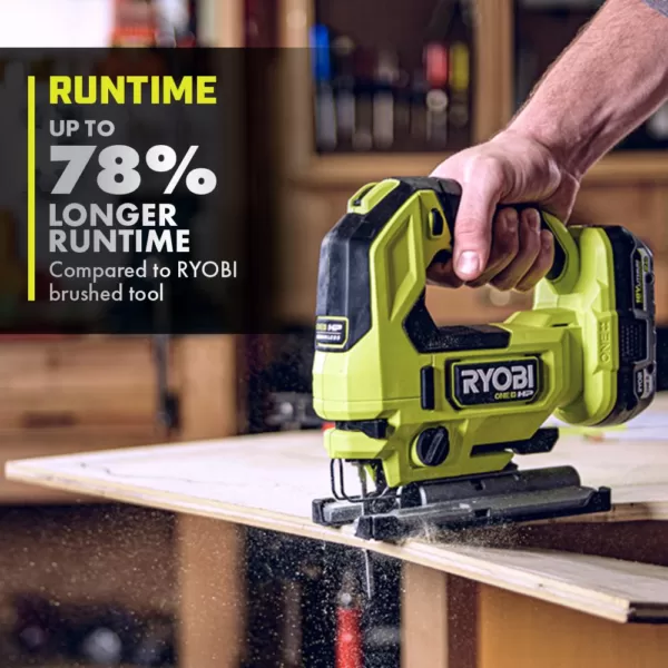 RYOBI ONE+ HP 18V Brushless Cordless Jig Saw (Tool Only)