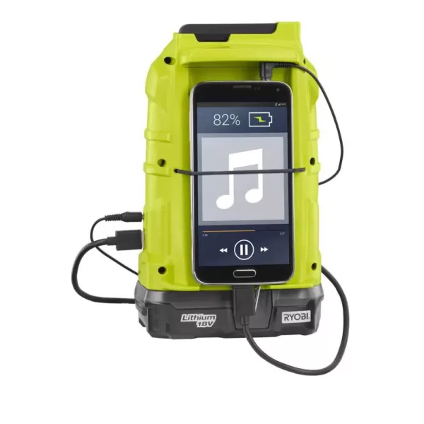 RYOBI 18-Volt ONE+ Cordless Compact Radio with Bluetooth Wireless Technology (Tool-Only)