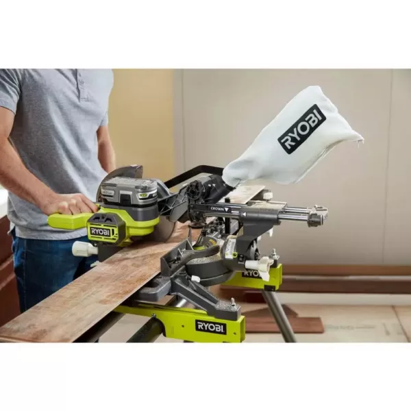 RYOBI ONE+ 18V Cordless 7-1/4 in. Sliding Miter Saw