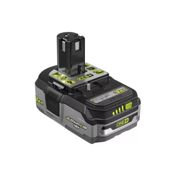 RYOBI 18-Volt ONE+ 2.0 Ah Lithium-Ion Compact Battery and 3.0 Ah Lithium-Ion LITHIUM+ HP High Capacity Battery