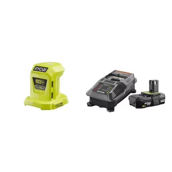 RYOBI 18-Volt ONE+ Lithium-Ion Portable Power Source with 2.0 Ah Battery and Charger Kit