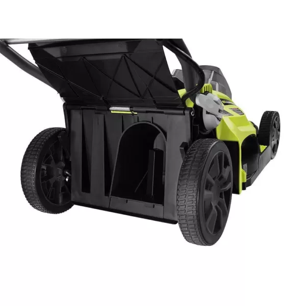 RYOBI 16 in. One+ 18-Volt Lithium-Ion Hybrid Walk Behind Push Lawn Mower - Two 4.0 Ah Batteries/Charger Included