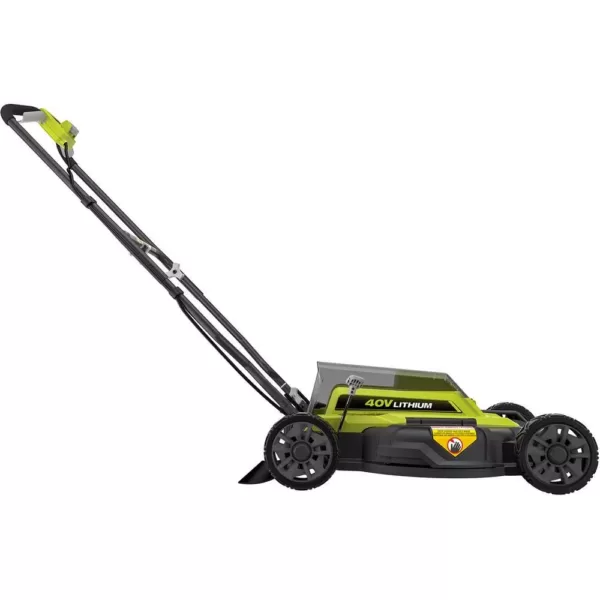 RYOBI 18 in. 40-Volt 2-in-1 Lithium-Ion Cordless Battery Walk Behind Push Mower 4.0 Ah Battery/Charger Included