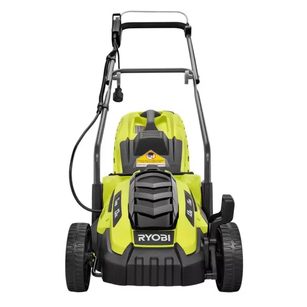 RYOBI 13 in. 11 Amp Corded Electric Walk Behind Push Mower and 8 Amp Electric Jet Fan Blower