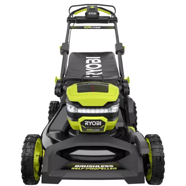 RYOBI 21 in. 40-Volt Lithium-Ion Brushless Cordless Walk Behind Self-Propelled Mower with 7.5 Ah Battery/Charger Included