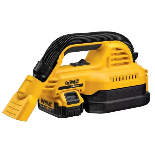 DEWALT 20-Volt MAX Lithium-Ion 1/2 Gal. Wet/Dry Portable Vac Kit