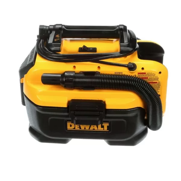 DEWALT 2 Gal. Max Cordless/Corded Wet/Dry Vacuum